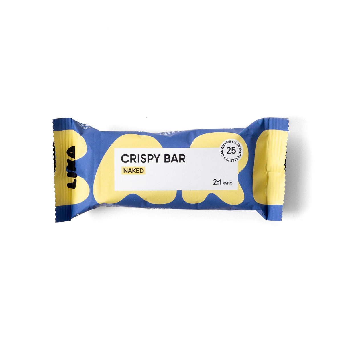 Naked Einzelriegel: LIKA CRISPY BAR Naked, Energieriegel mit 25g Kohlenhydraten im 2:1 Verhältnis