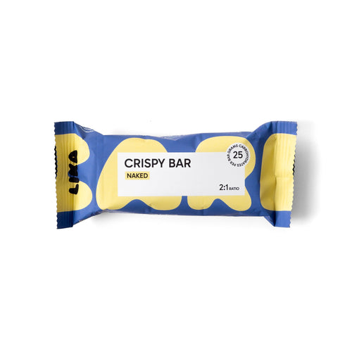 Naked Einzelriegel: LIKA CRISPY BAR Naked, Energieriegel mit 25g Kohlenhydraten im 2:1 Verhältnis